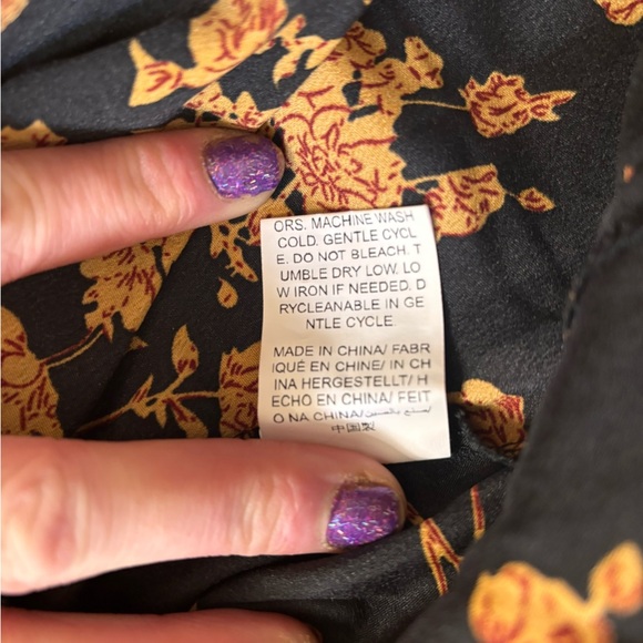 SHEIN clasi | shirred high neck flounce sleeve floral minidress | sz 6 nwot. - Picture 7 of 11